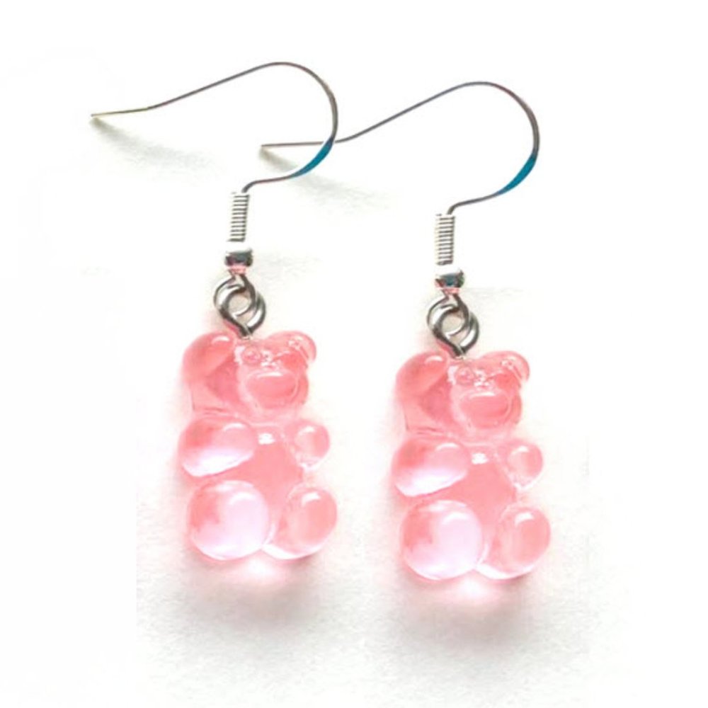 Light Pink Resin 'Gummy Bear' Earrings